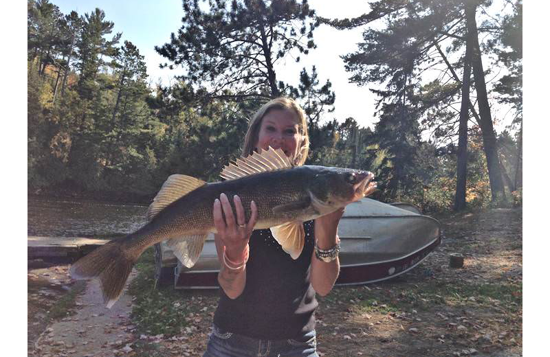 Fishing at Silver Rapids Lodge.