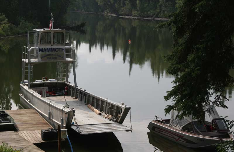 Boats at The Northwoods Lodge.