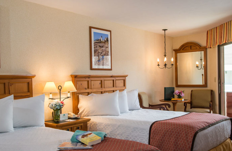 Guest room at The Meadowmere Resort.