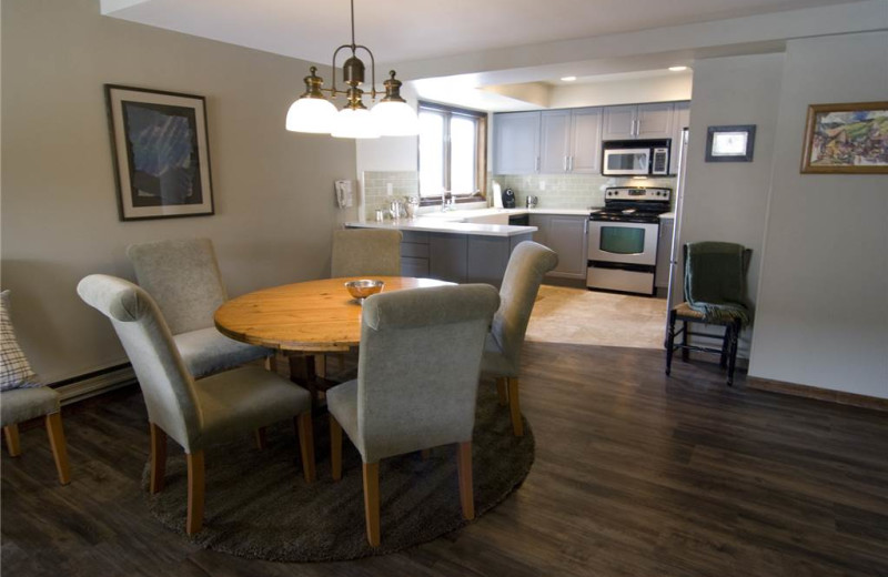 Rental kitchen at Lodge At Avon Center.