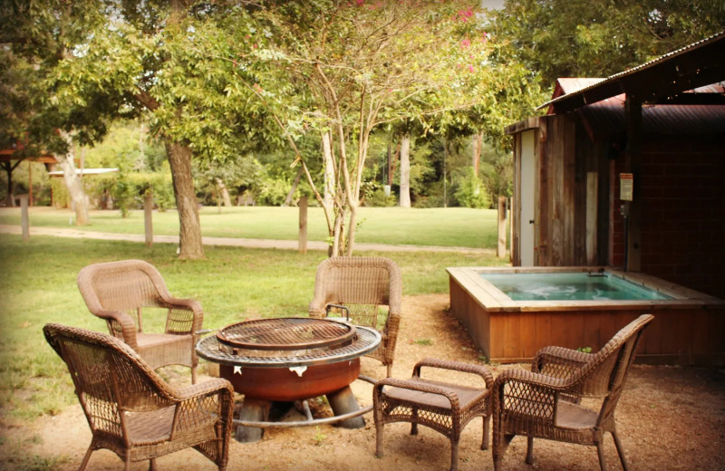 Patio at Geronimo Creek Retreat.