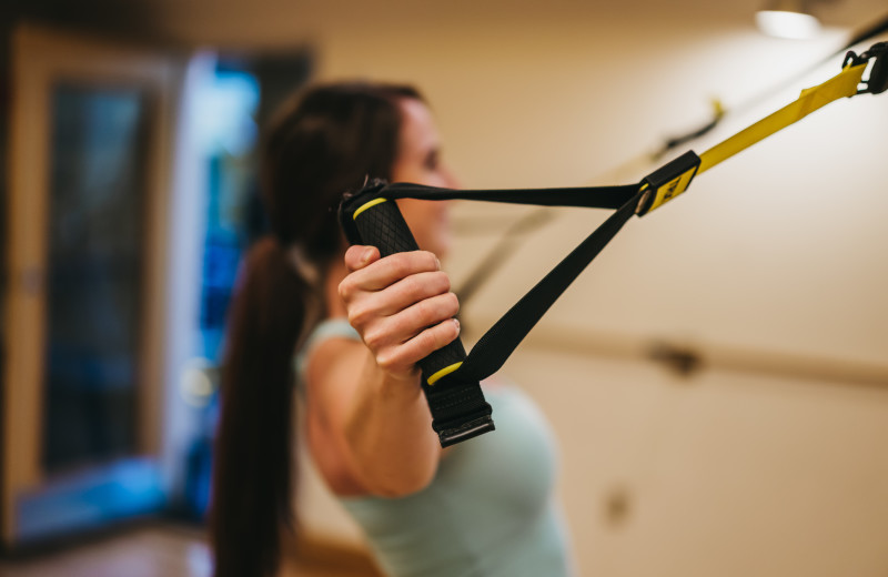 Fitness class at Vail Mountain Lodge & Spa.