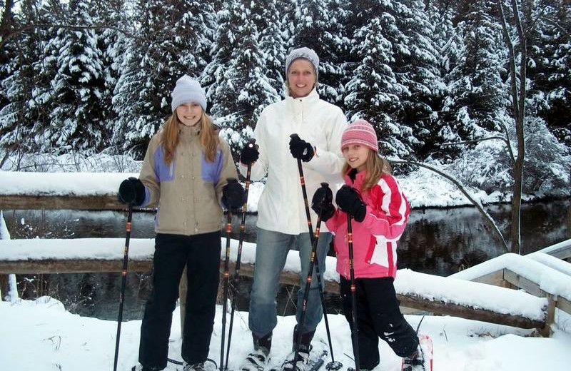 Skiing at Northwoods Lodge.