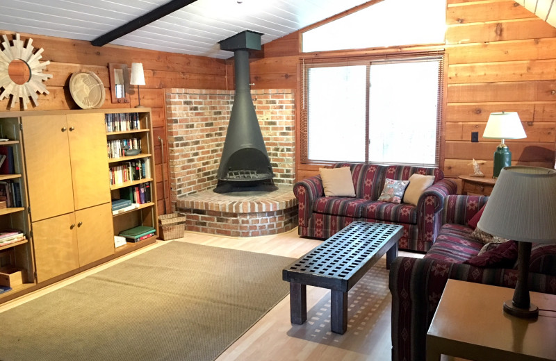 Guest living room at Rowleys Bay Resort.