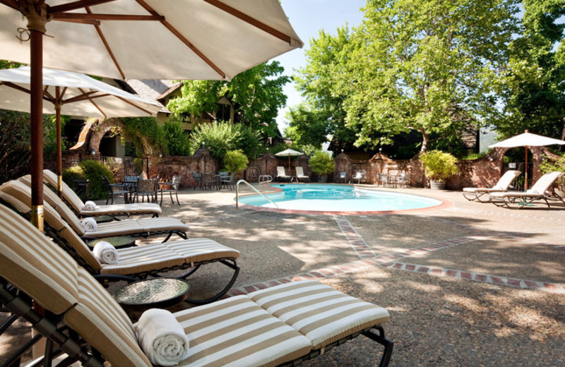 Outdoor pool at Harvest Inn by Charlie Palmer.