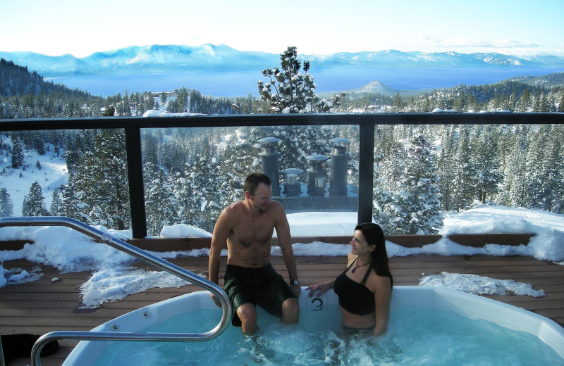 Hot tub at The Ridge Resorts.