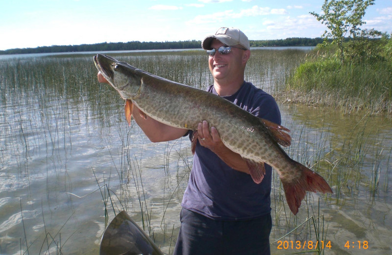 Fishing at Cedarwild Resort.