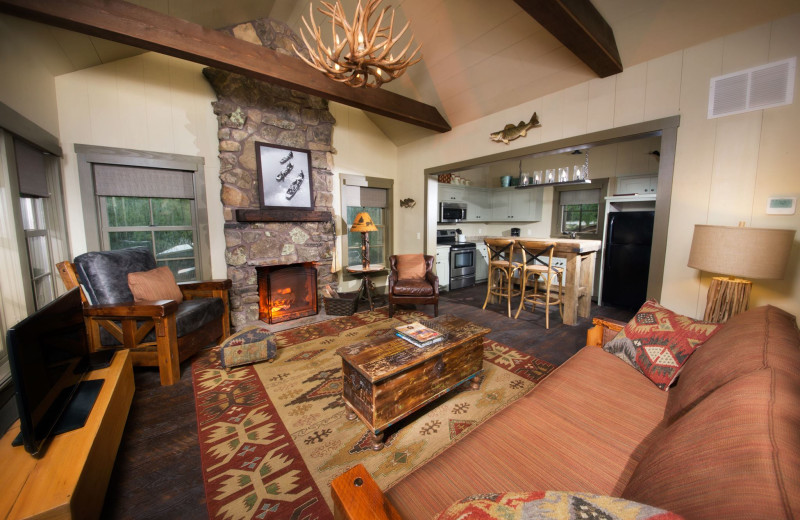 Guest room at Big Cedar Lodge.