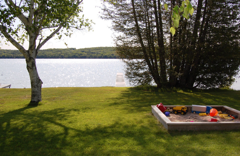 Lake view at Fisher's Lakeside Cottages.