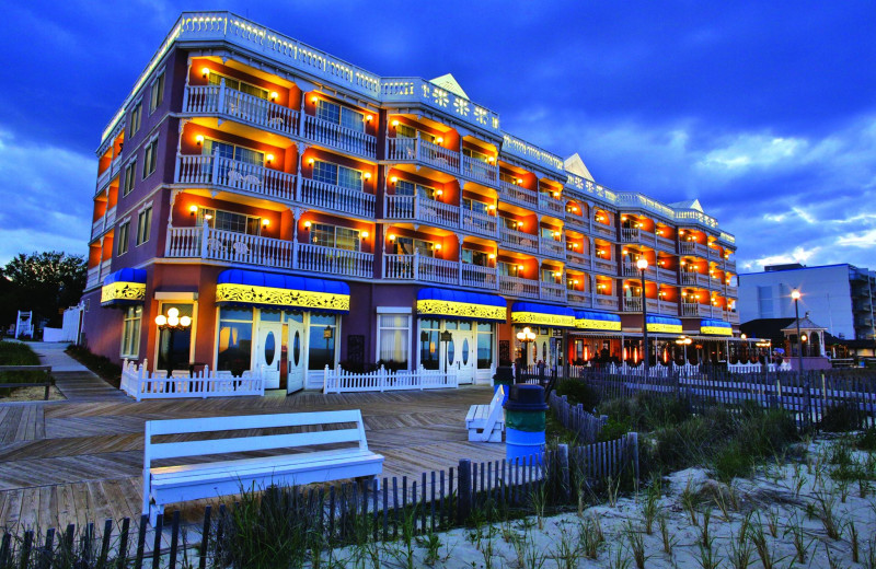 Exterior view of Boardwalk Plaza Hotel.