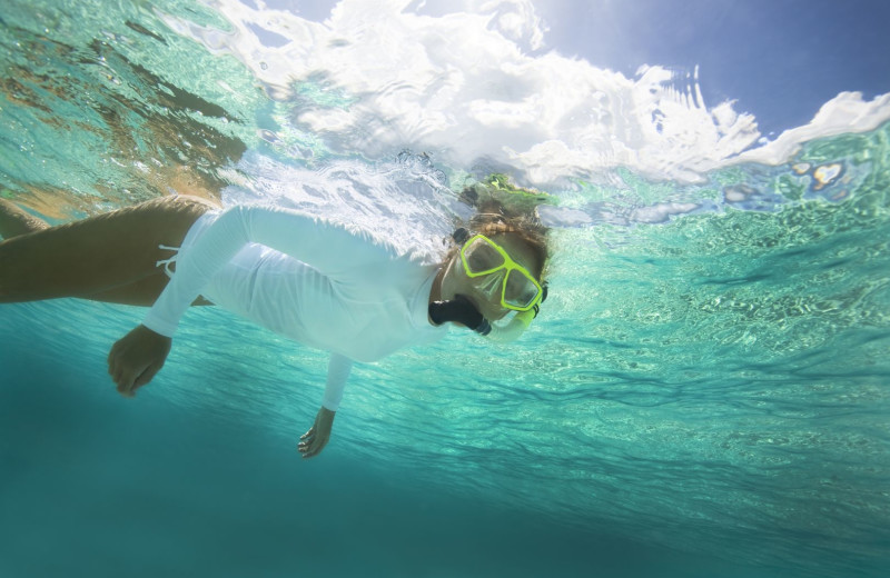 Snorkeling at Tranquility Bay Beach House Resort.