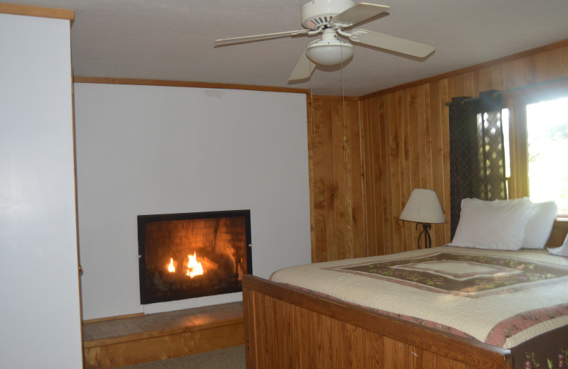 Rental bedroom at Stay Waterfront - Cheat River Lodge & Cabins.