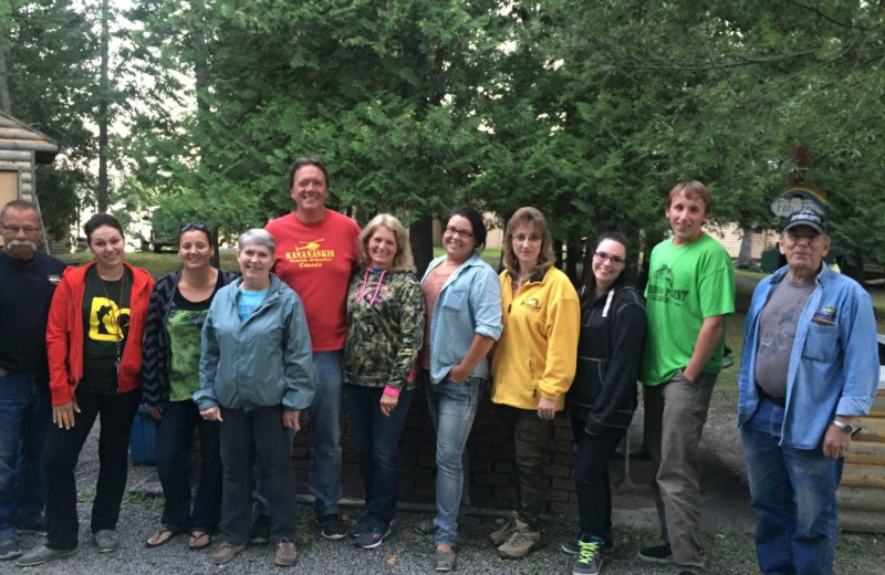 Group at Rainbow Point Lodge.