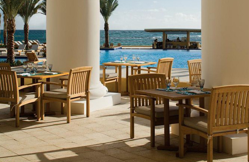 Outdoor dining at The Westin Dawn Beach Resort & Spa.