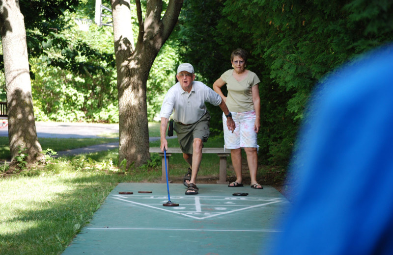 Family Playing games at Landmark Resort.