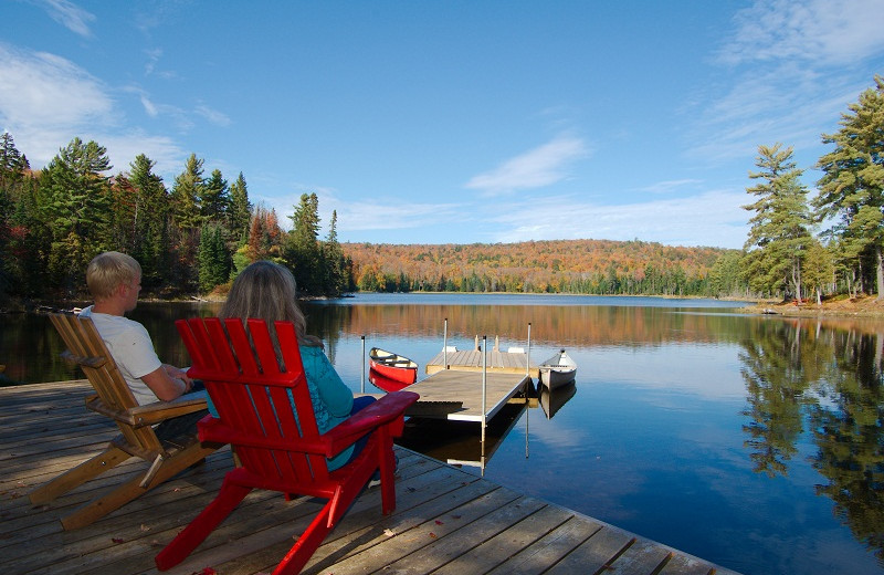 Lake view at Algonquin Eco-Lodge.