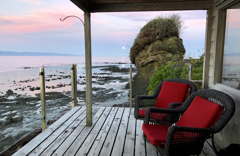 Cottage deck at Chito Beach Resort.