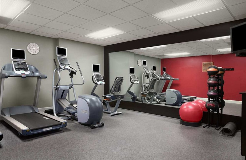 Fitness room at Homewood Suites by Hilton Ft. Myers Bell Tower Hotel.