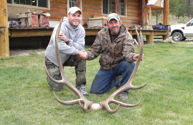 Elk rack at Silver Spur Outfitters.