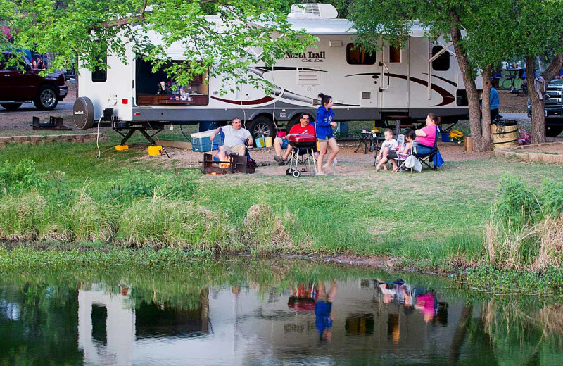 Camping at Inks Lake State Park.