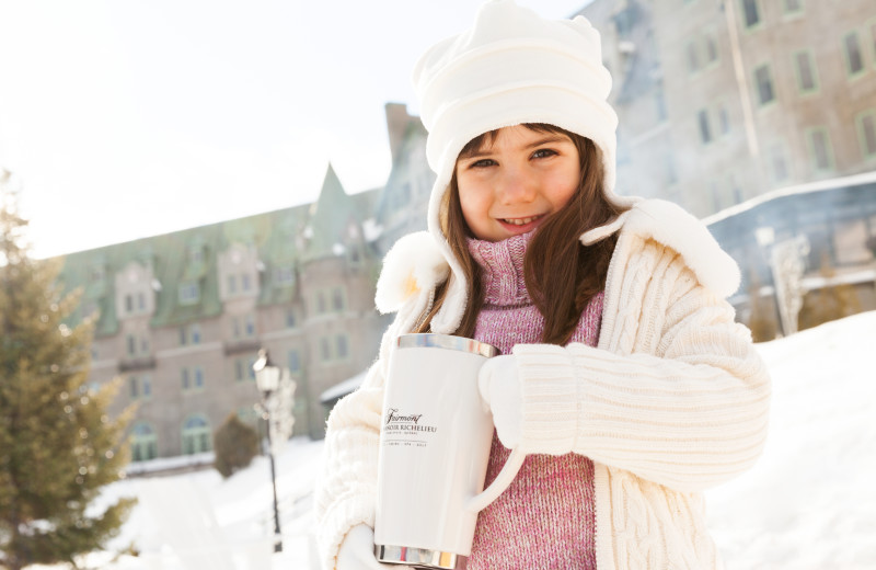 Girl at Fairmont Le Manoir Richelieu.
