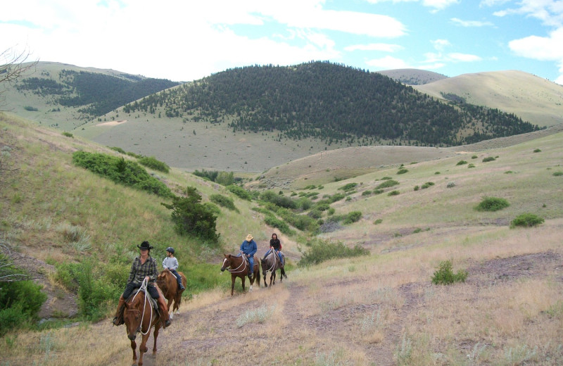 Horseback riding at Rocking Z Ranch.