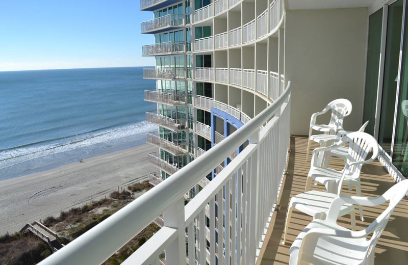 Balcony view at Avista Resort.