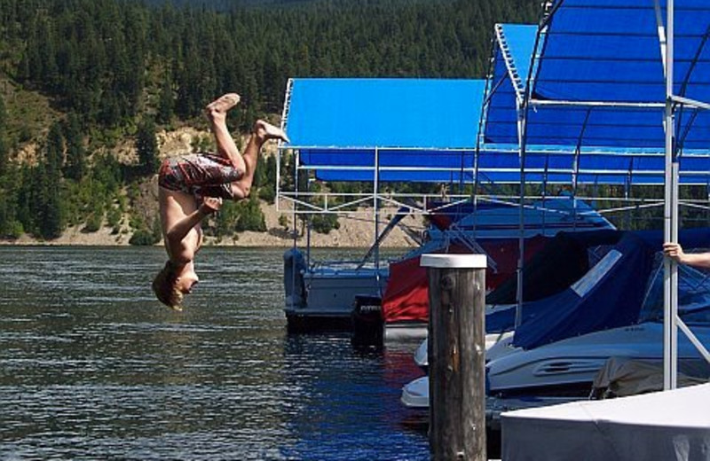 Water activities at Blue Diamond Marina.