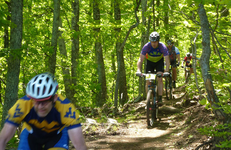 Biking at Wintergreen Resort.