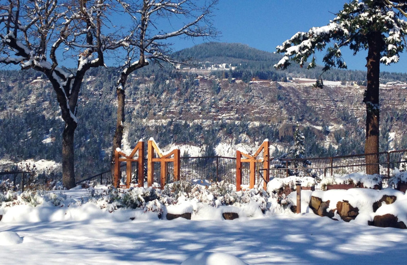 Winter time at Vagabond Lodge.