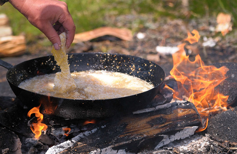 Fish fry at Rough Rock Lodge.