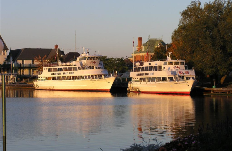 Exterior view of Gananoque Inn.