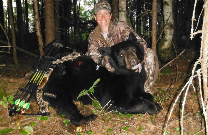 Bear hunting at Rainbow Point Lodge.