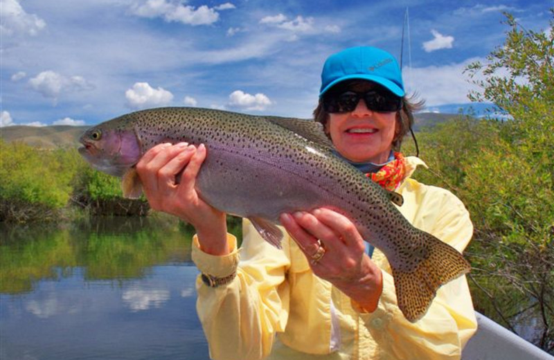 Fishing at Montana High Country Lodge.