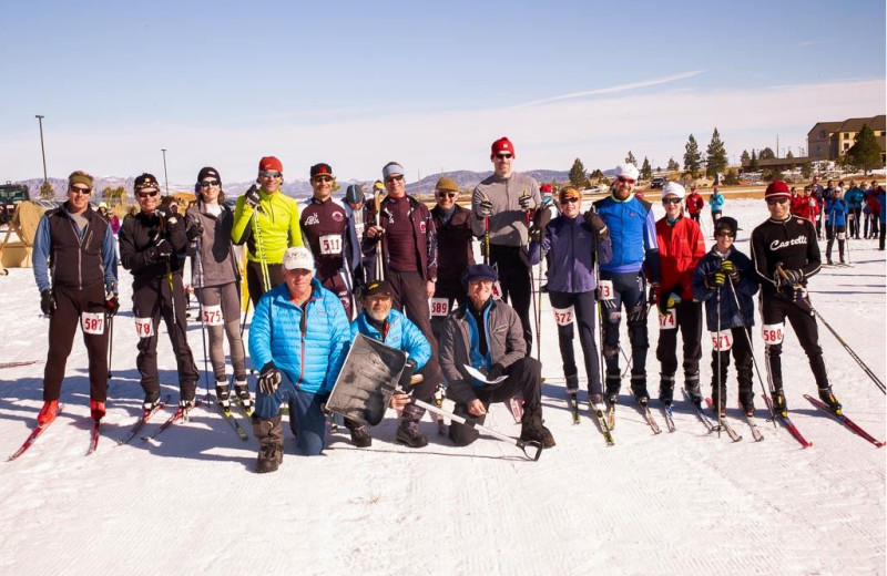 Skiing at Bryce View Lodge.