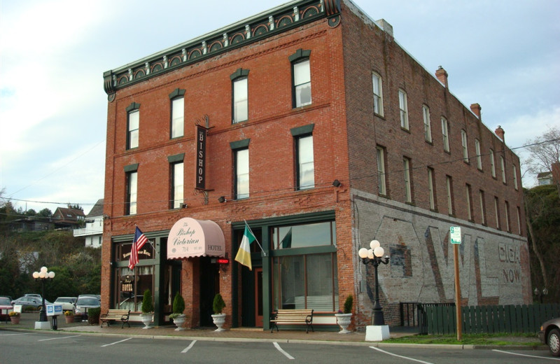 Exterior view of Bishop Victorian Hotel.