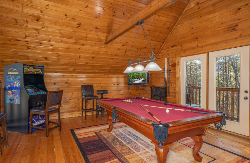 Rec room at American Patriot Getaways - King of the Mountain.