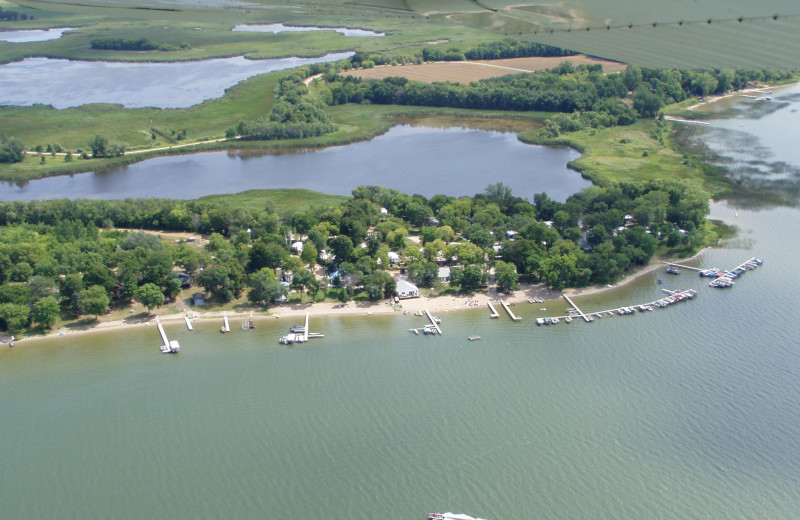 Aerial view of Eden Acres Resort.