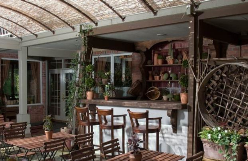 Outdoor dining at Vintage Inn.