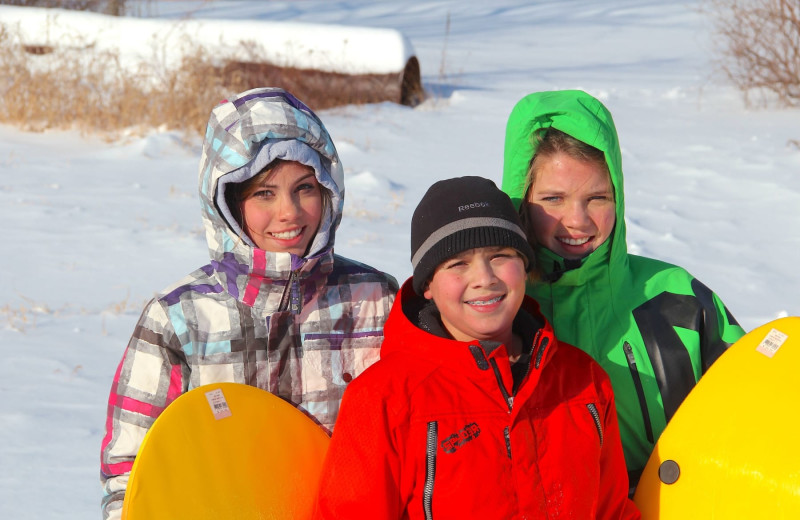 Sledding at Winter Clove Inn.