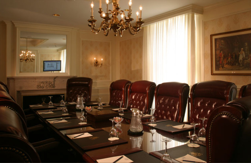 Meeting room at The Jefferson Hotel.