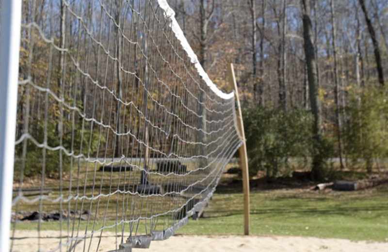 Volleyball net at Wyndham Vacation Resorts Shawnee Village.