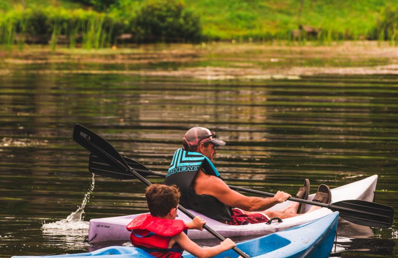 Kayaking at Great Blue Resorts.