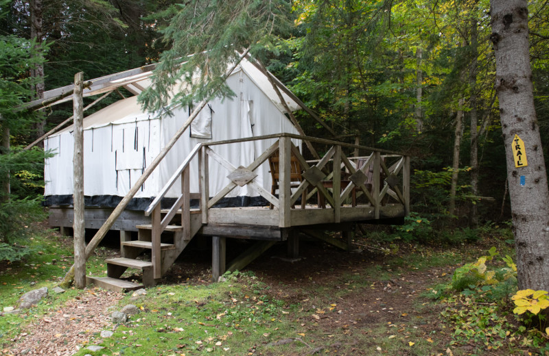 Tent at Bartlett Lodge.