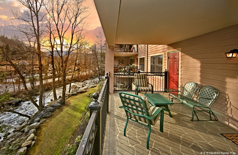 Rental balcony at Vacation Rental Pros - Gatlinburg.