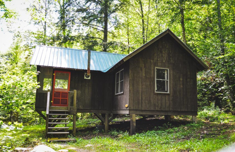 Cabin exterior at Timberlock.