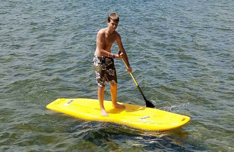 Paddle board at Rusty Moose Resort.