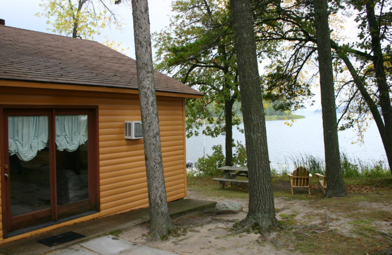 Cabin exterior at Twin Springs Resort.