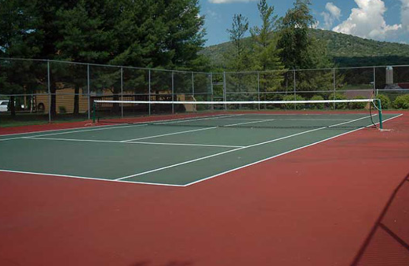 Tennis court at Deerfield Village Resort.