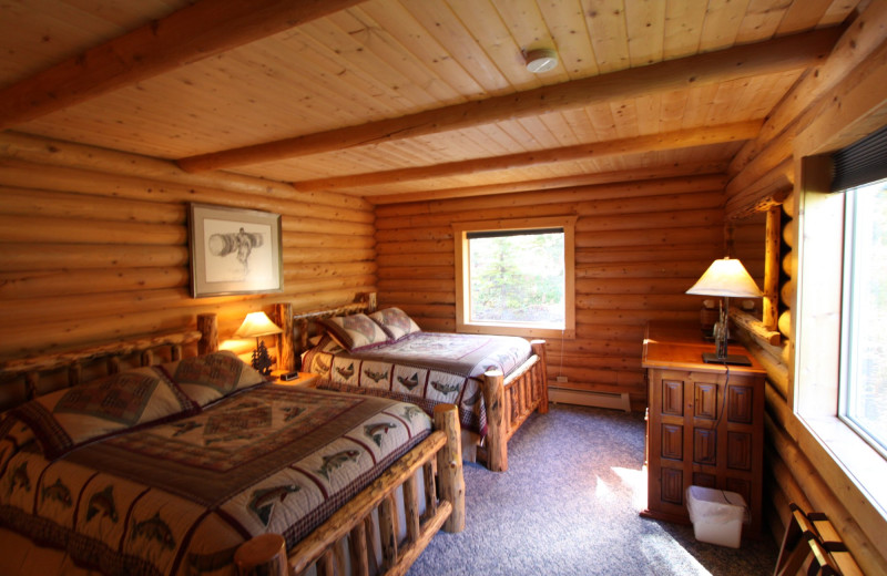 Guest room at Alaska Heavenly Lodge.